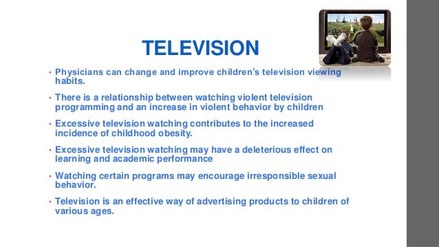 negative effects of television on children negative effects of television on society
